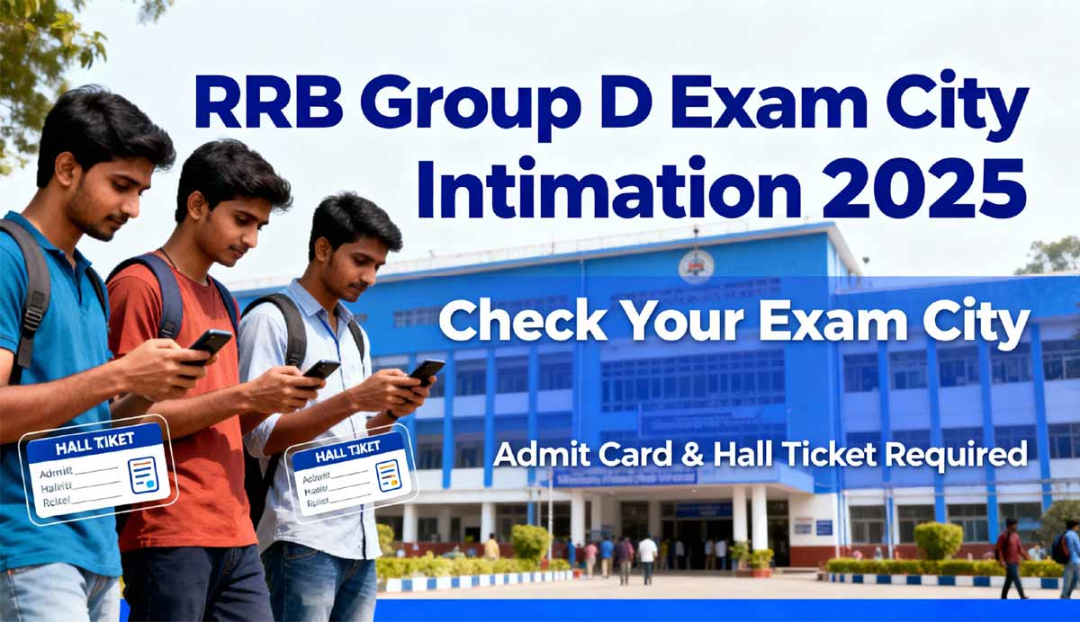 RRB Group D Exam Hall Ticket